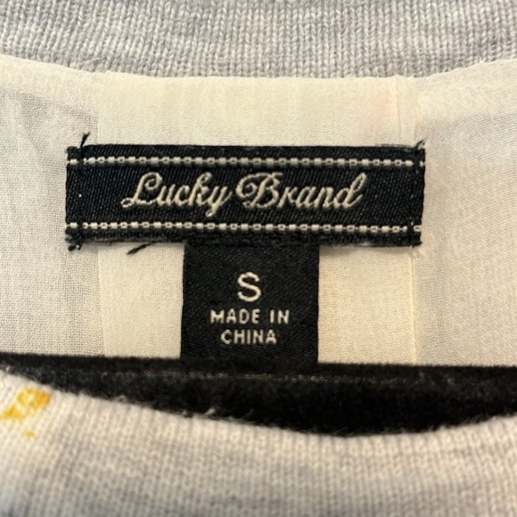 Lucky Brand Layered Floral Sweater - Picture 2 of 5